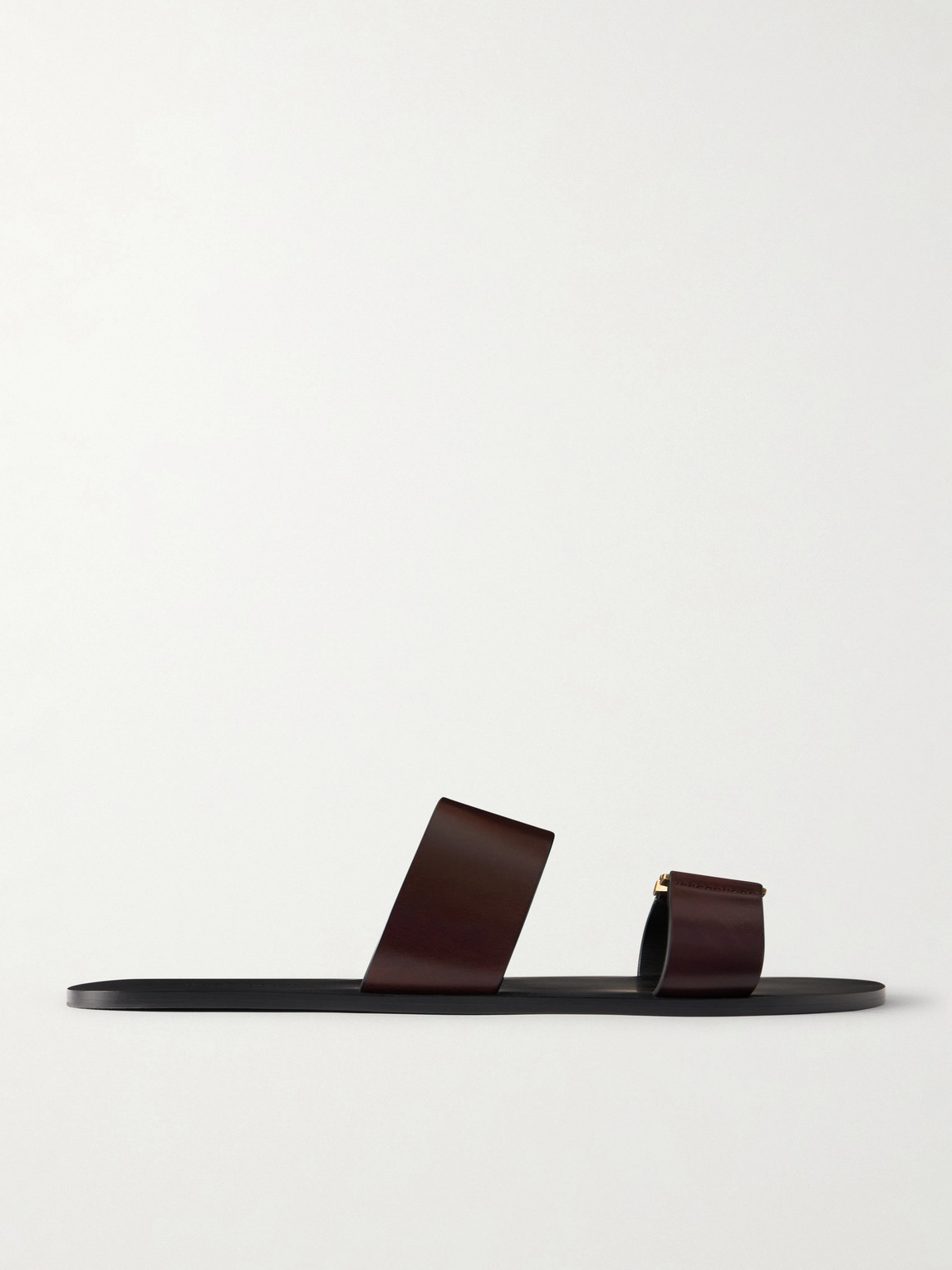 Saint Laurent Babylone Logo-Embellished Leather Sandals EU 43