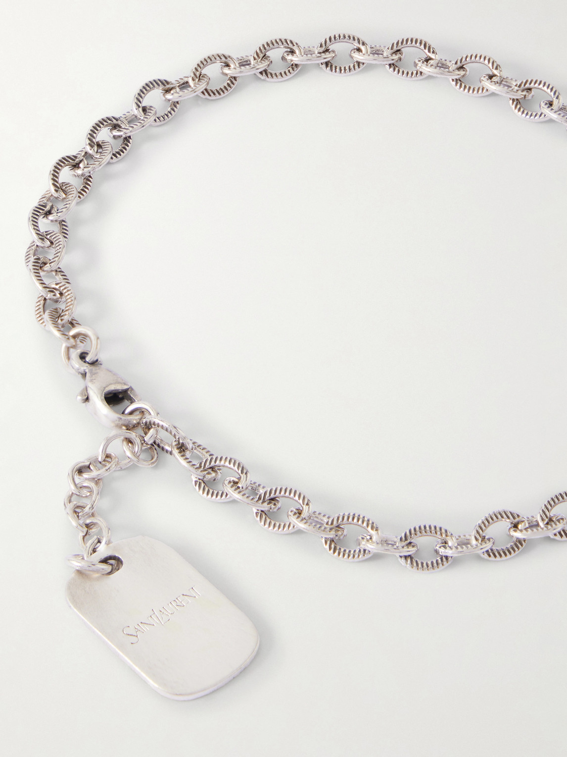  Saint Laurent - Silver-tone Bracelet - Men - Silver - S 
