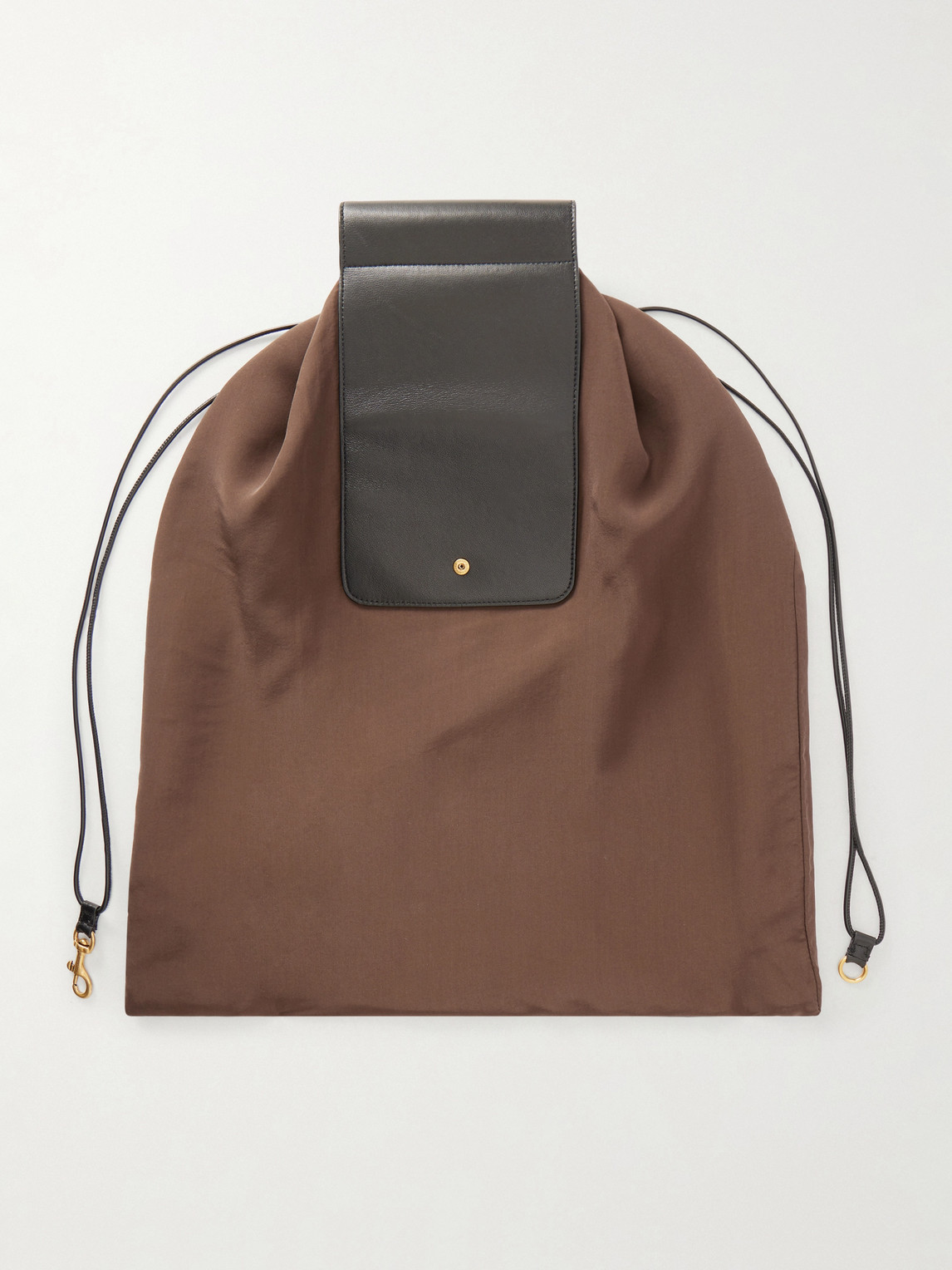  Saint Laurent - Nylon And Leather Messenger Bag - Men - Brown 