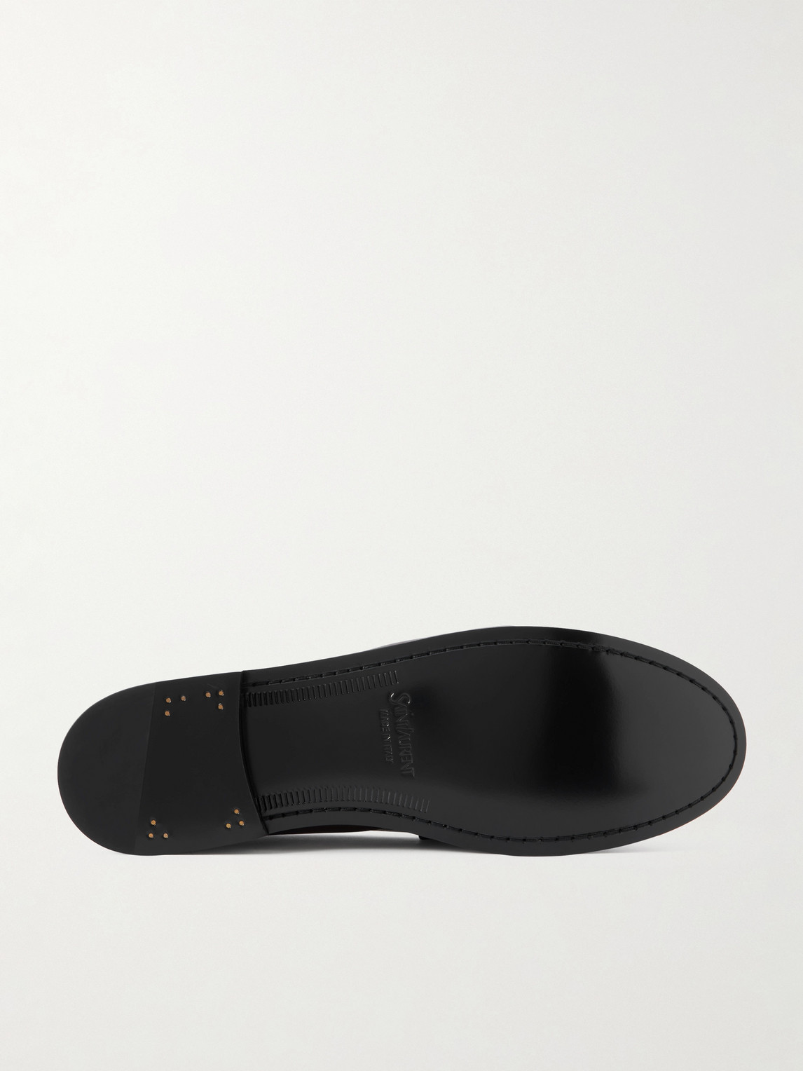 Saint Laurent Le Loafer Supple Leather Penny Loafers In Brown