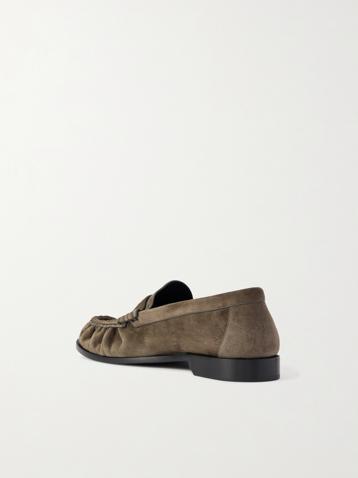 Saint Laurent Le Loafer Supple Leather Penny Loafers In Brown