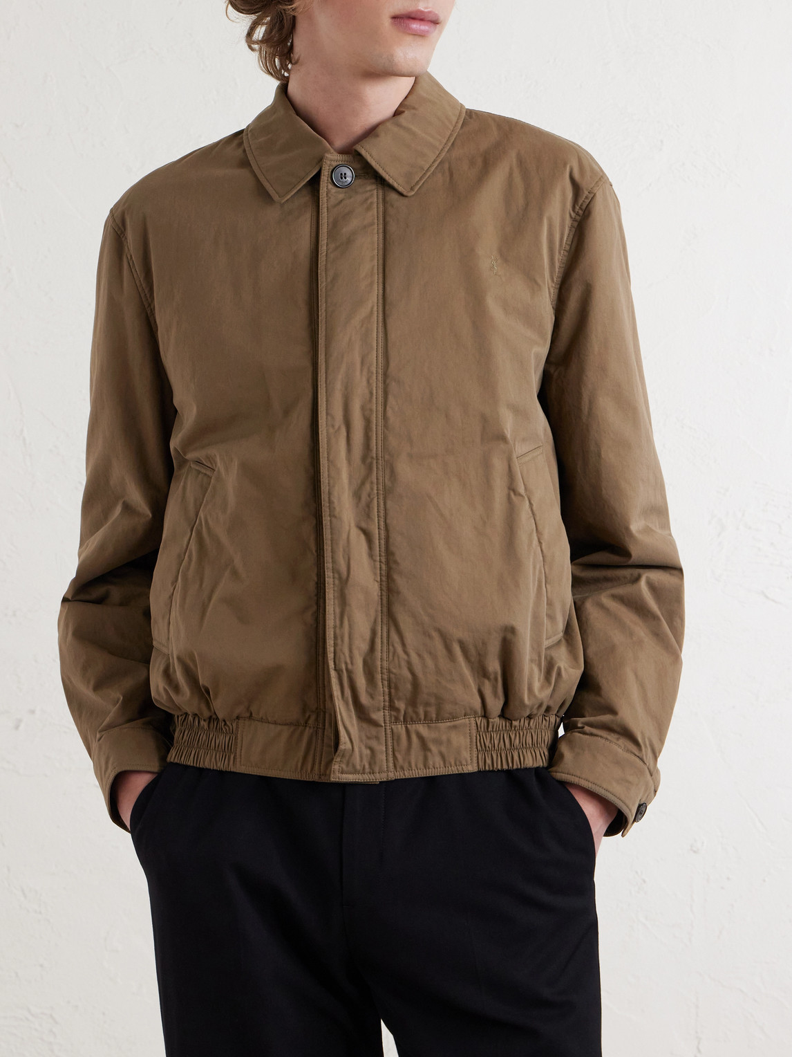  Saint Laurent - Cotton-twill Jacket - Men - Brown - M 