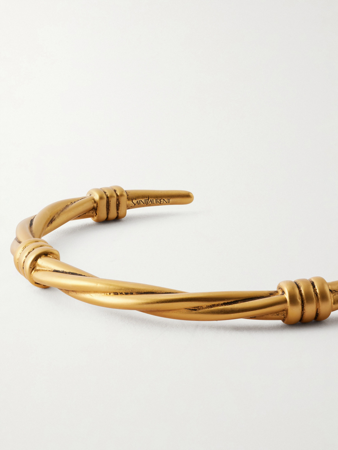  Saint Laurent - Gold-tone Cuff - Men - Gold - S 