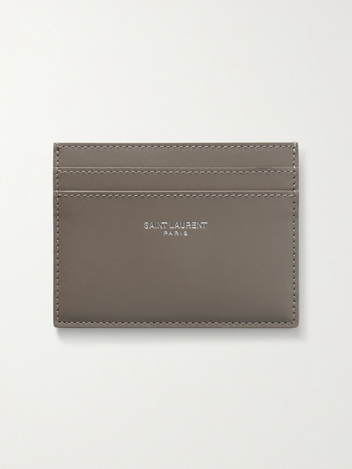 Saint Laurent Logo-Print Leather Cardholder - Men
