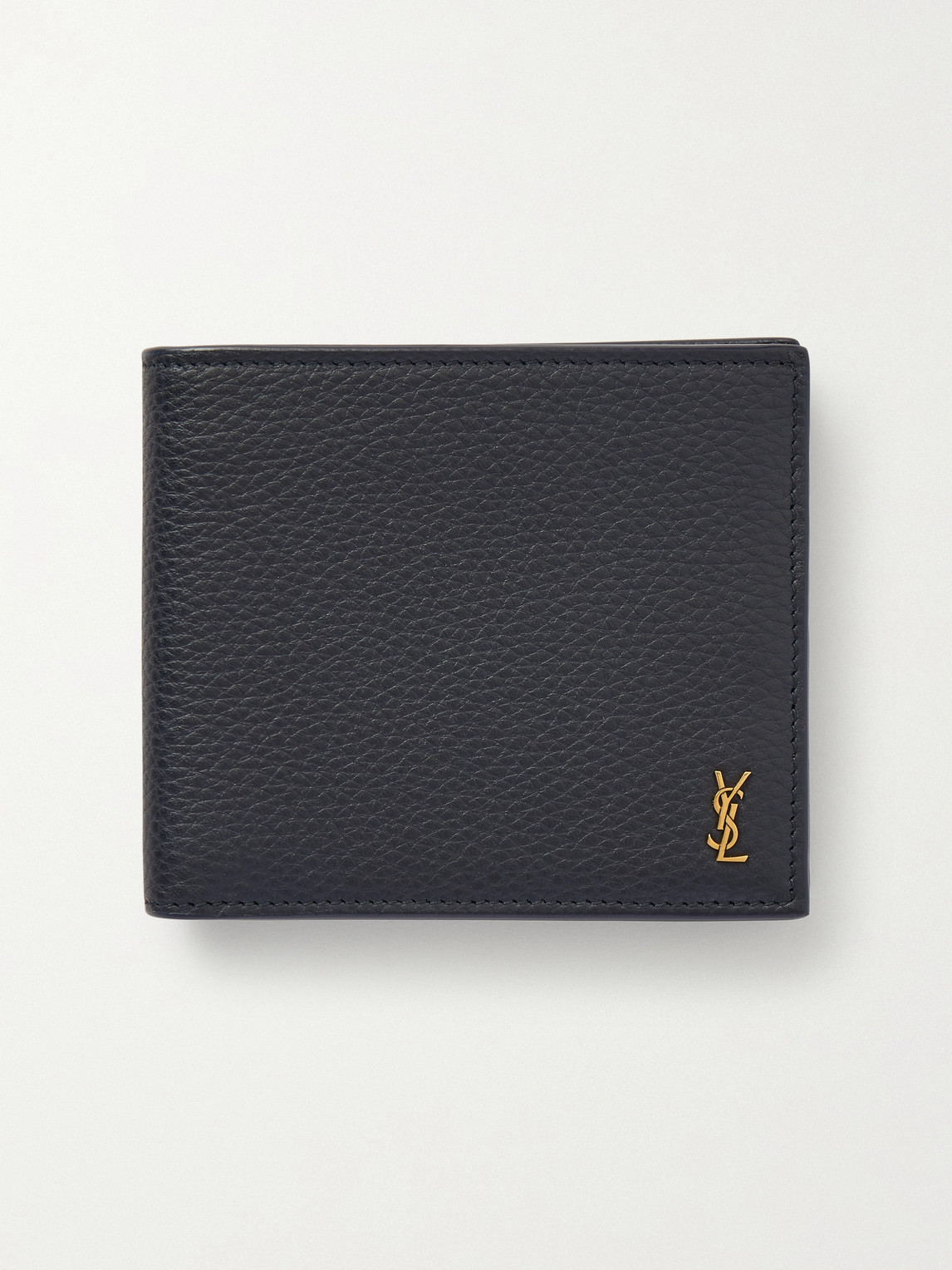 Saint Laurent Logo-Appliquéd Full-Grain Leather Billfold Wallet - Men