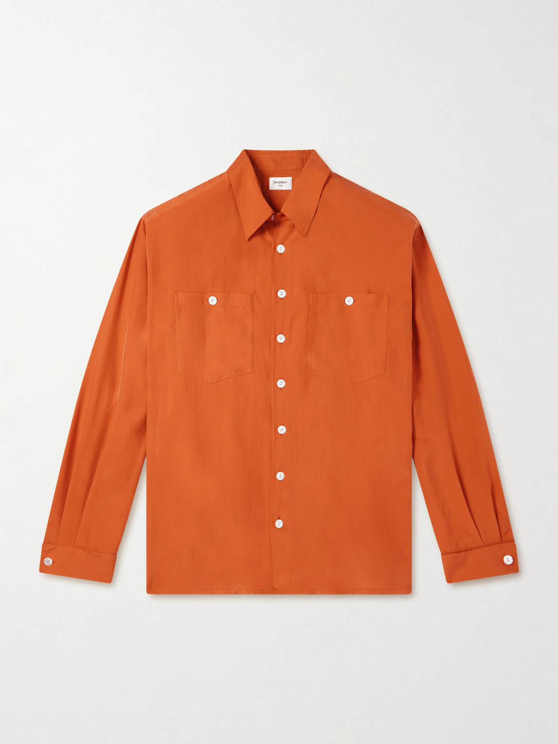 Saint Laurent Silk-Habotai Shirt EU 39