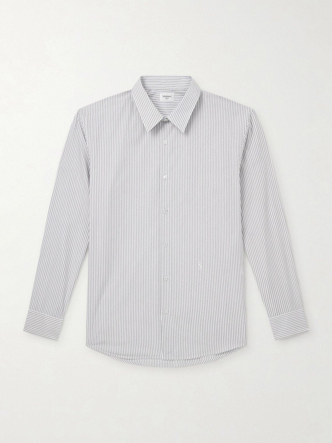 Saint Laurent Pinstriped Cotton-Poplin Shirt - Men