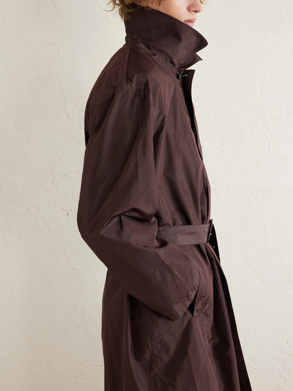 Silk Trench Coat