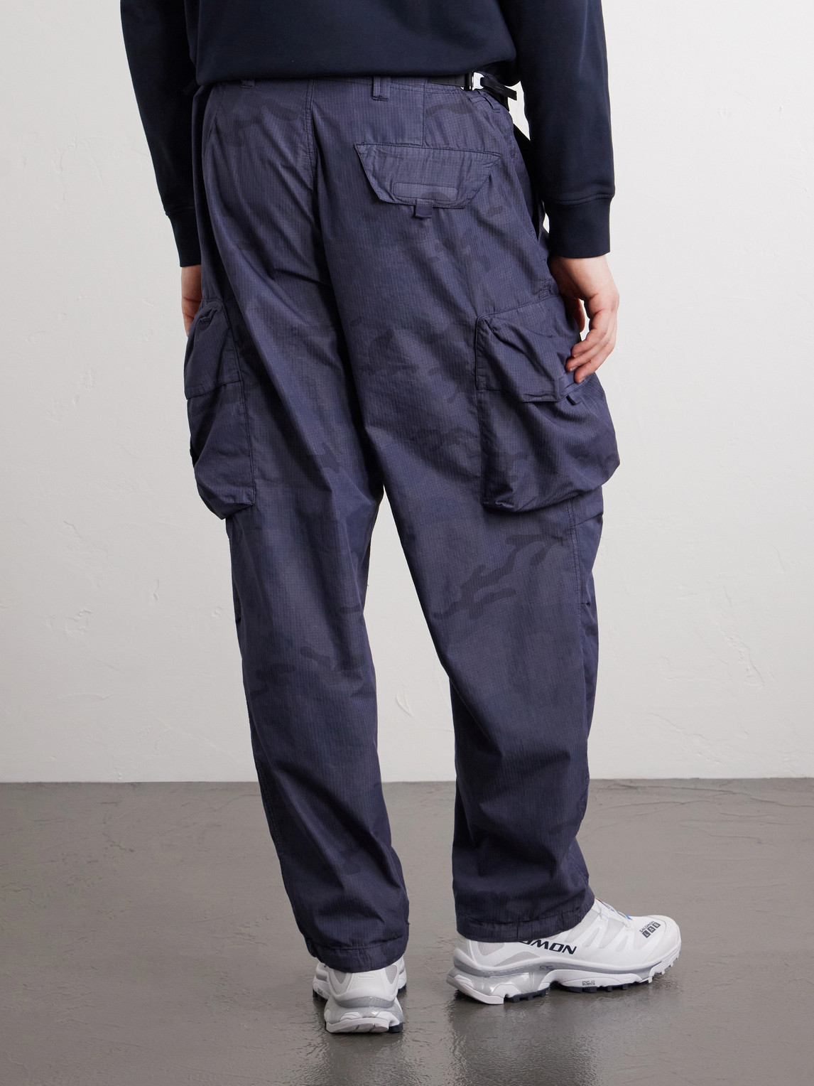 Straight-Leg Camouflage-Print Cotton-Blend Ripstop Trousers