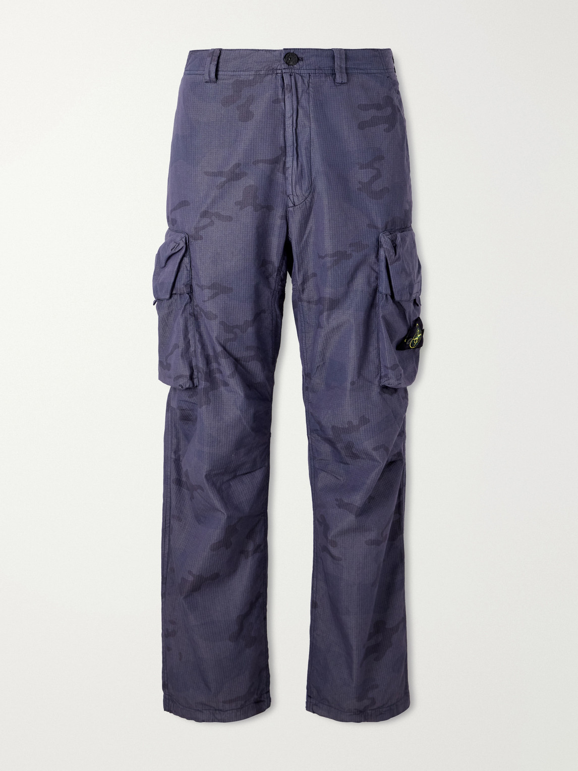 Straight-Leg Camouflage-Print Cotton-Blend Ripstop Trousers