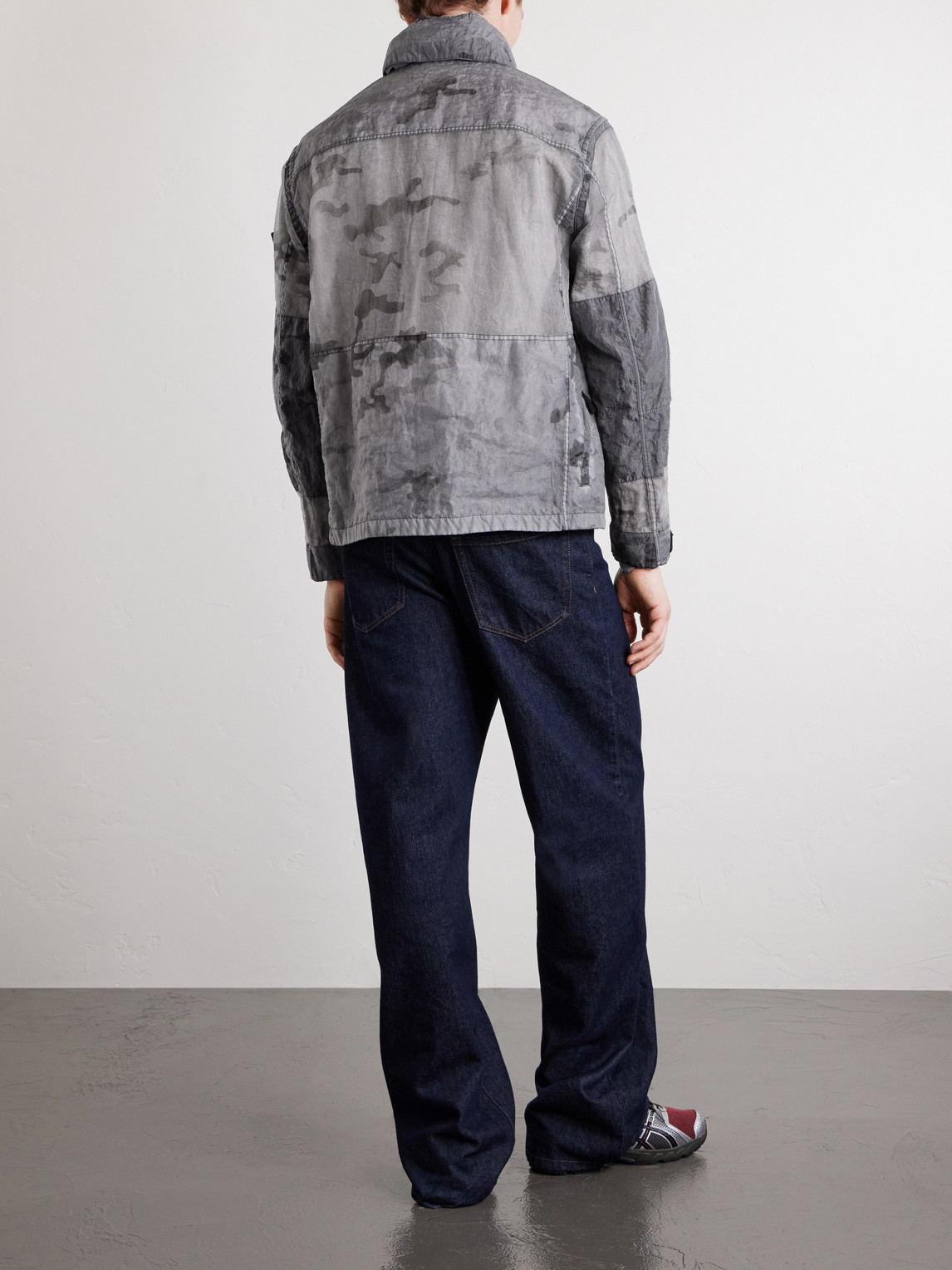 Camouflage-Print Shell Jacket