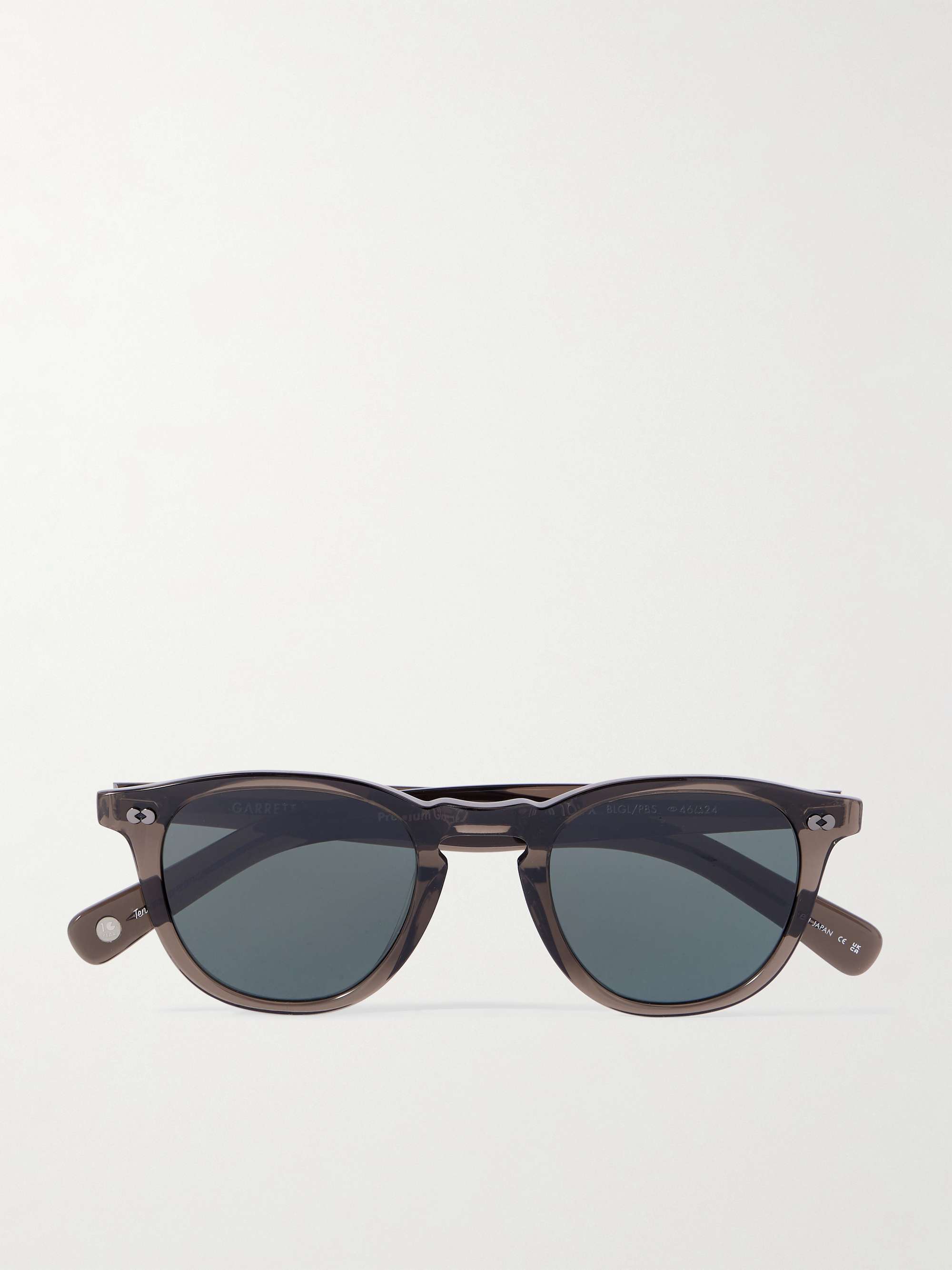 GARRETT LEIGHT CALIFORNIA OPTICAL Hampton X Round-Frame Acetate Sunglasses