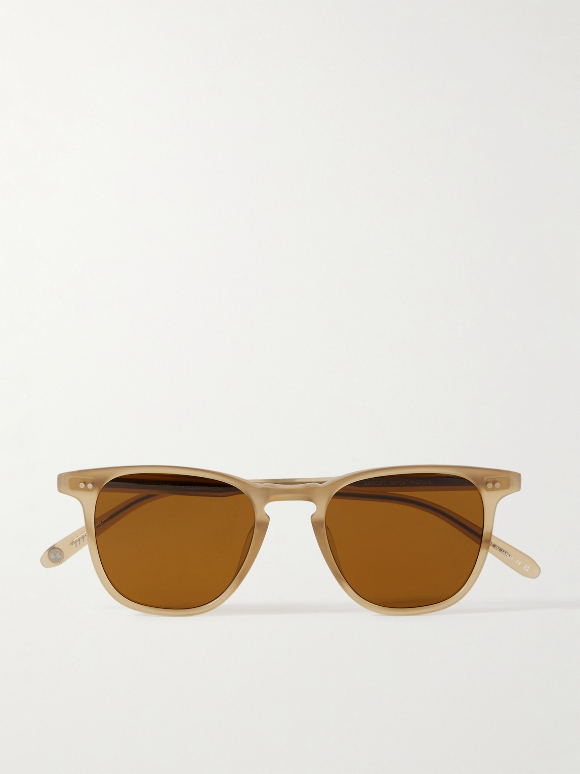 Garrett Leight California Optical Jjjjound Brooks 47 Round-frame Acetate Sunglasses In Brown