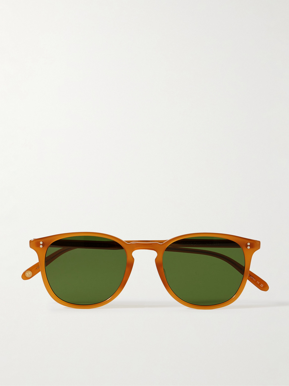Garrett Leight California Optical Kinney Round-frame Acetate Sunglasses In Green