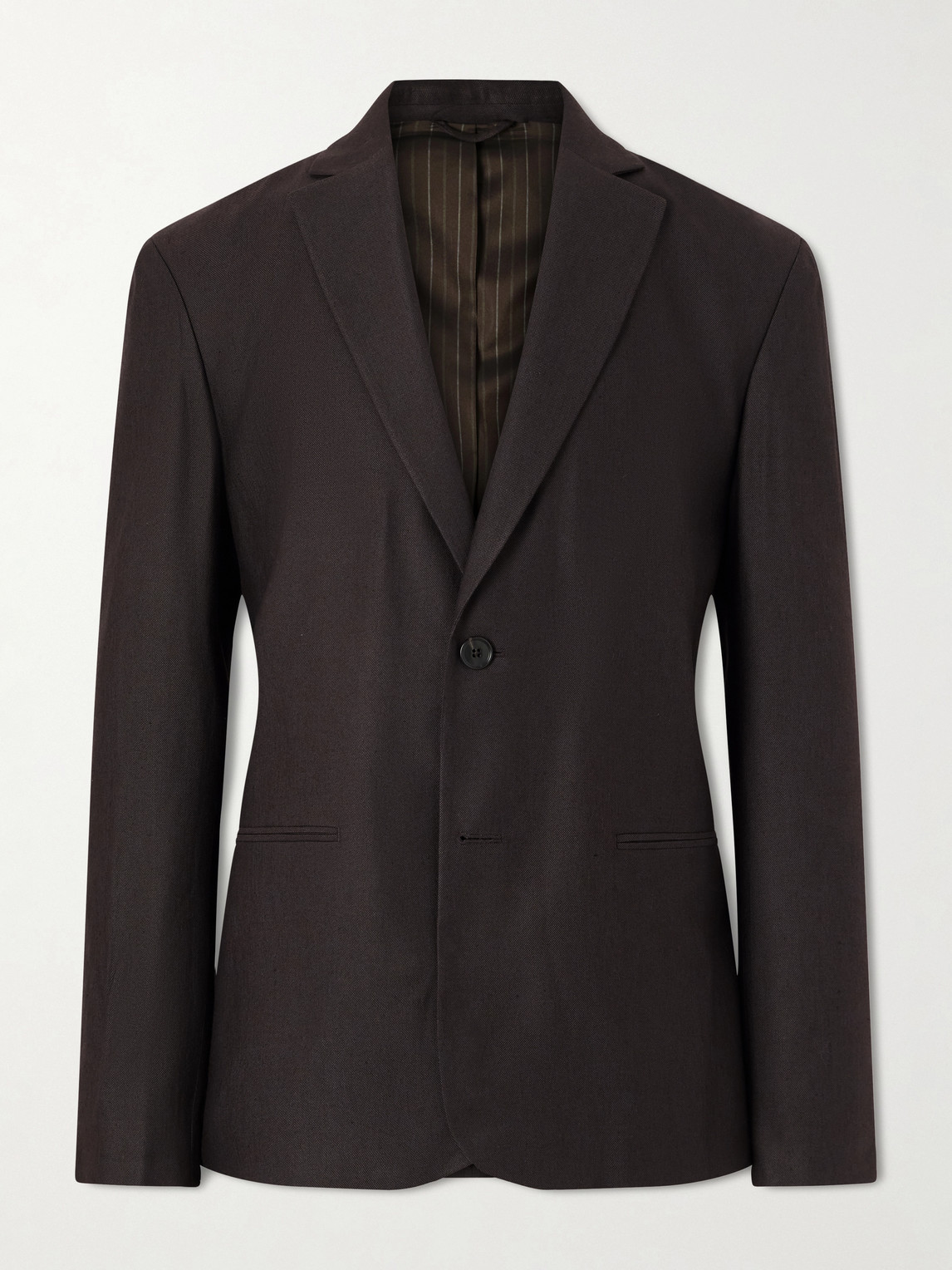 Nn07 Timo 1808 Canvas Blazer In Brown