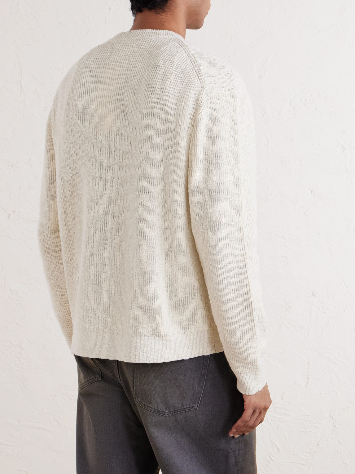  Nn07 - Jasper 60028 Ribbed Organic Cotton Cardigan - Men - Neutrals - M 