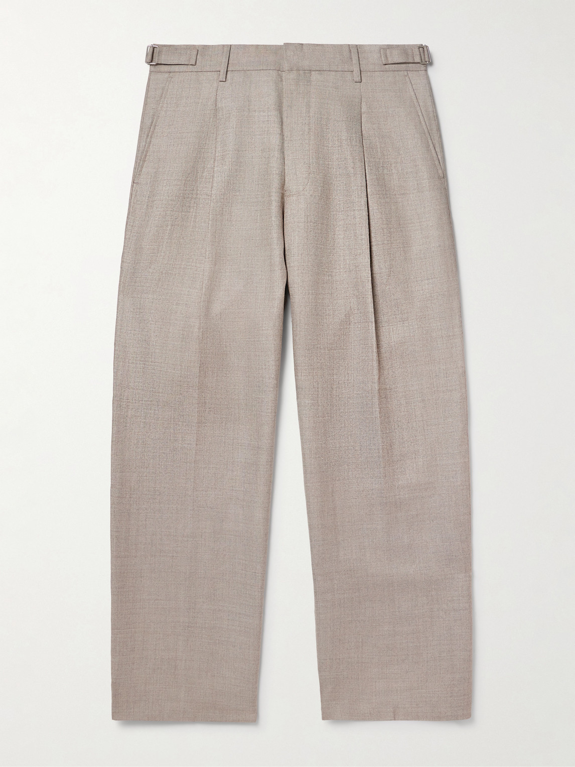 NN07 Kay 10027 Straight-Leg Pleated Linen and Wool-Blend Suit Trousers UK/US 34