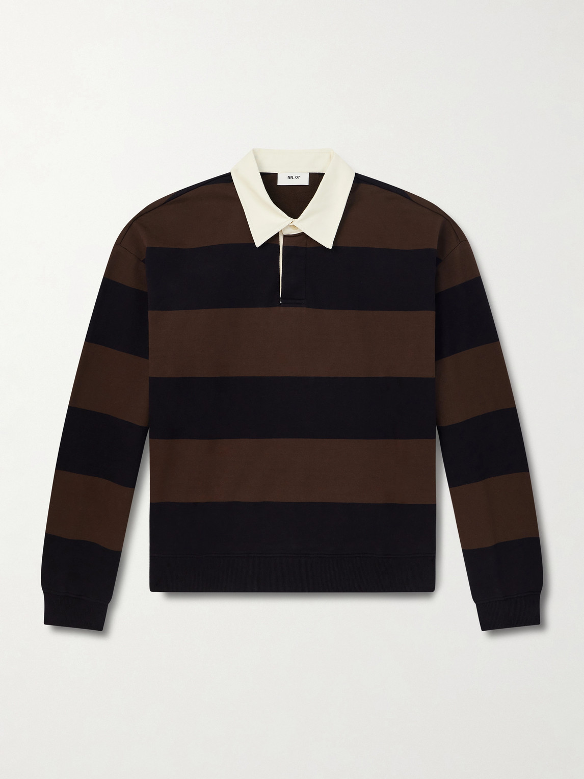 NN07 David 30043 Striped Organic Cotton Polo Shirt - Men