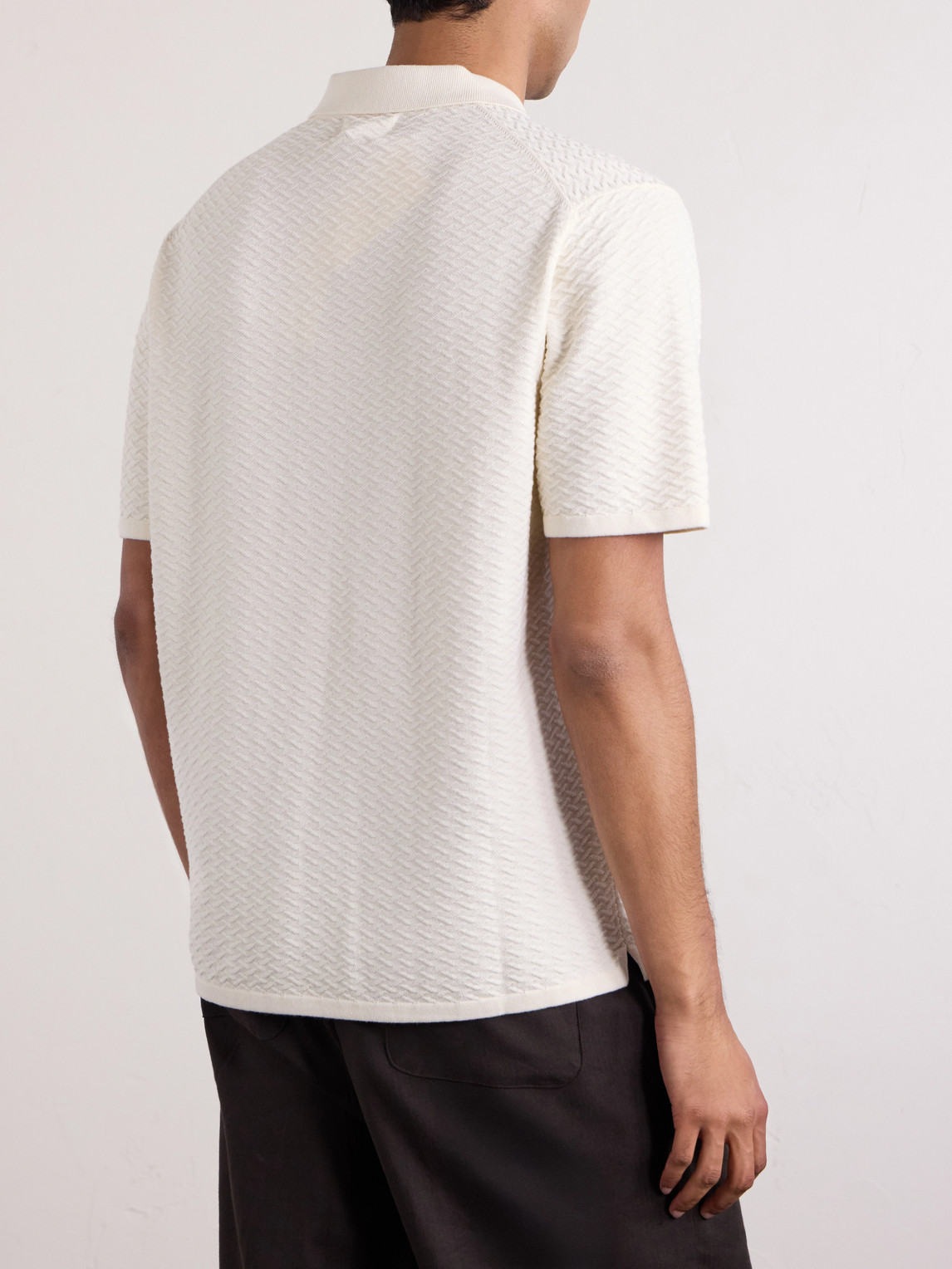  Nn07 - Paul 60016 Cotton Polo Shirt - Men - Neutrals - S 