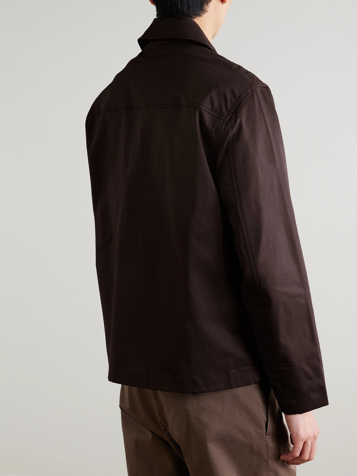 Morgan 10021 Stretch Organic Cotton-Gabardine Blouson Jacket
