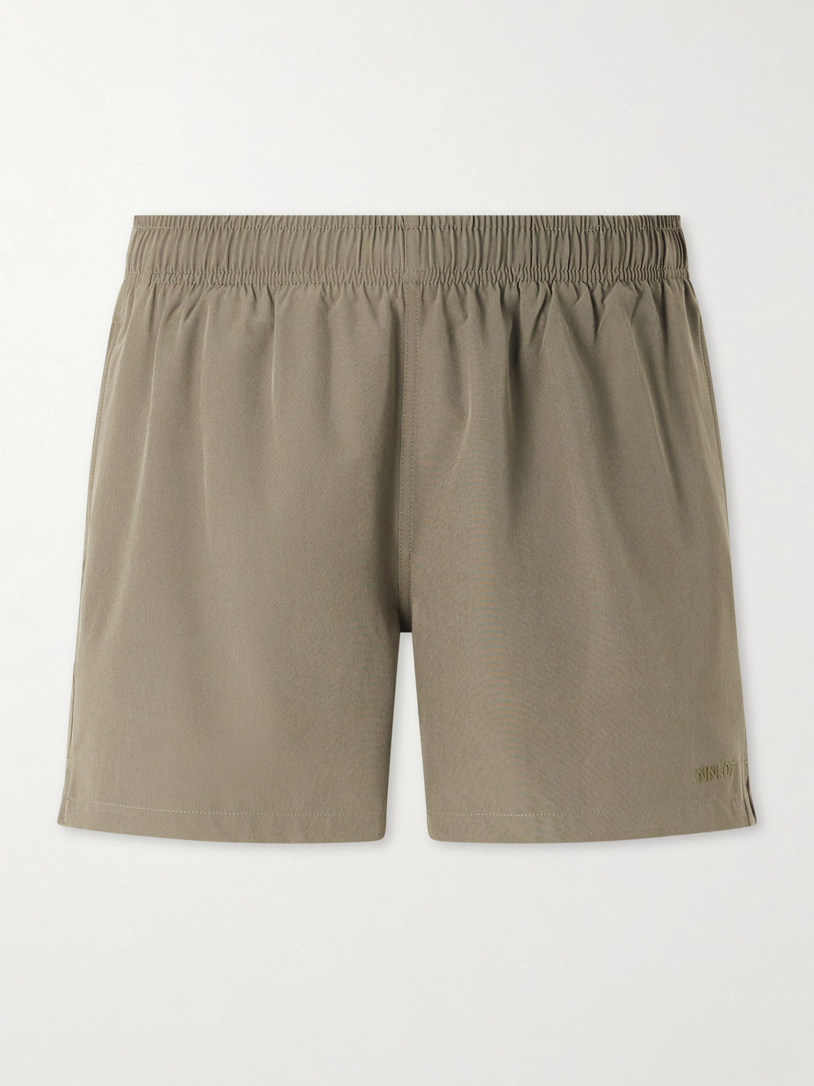 Nn07 Holiday 10039 Straight-leg Short-length Recycled-shell Swim Shorts In Green