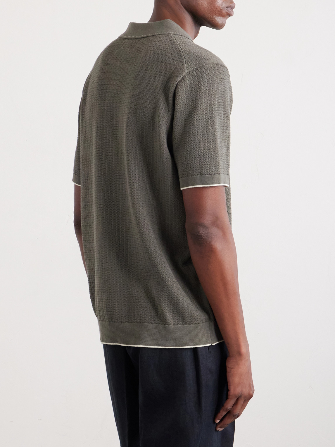 Nalo 60039 Open-Knit Cotton Shirt