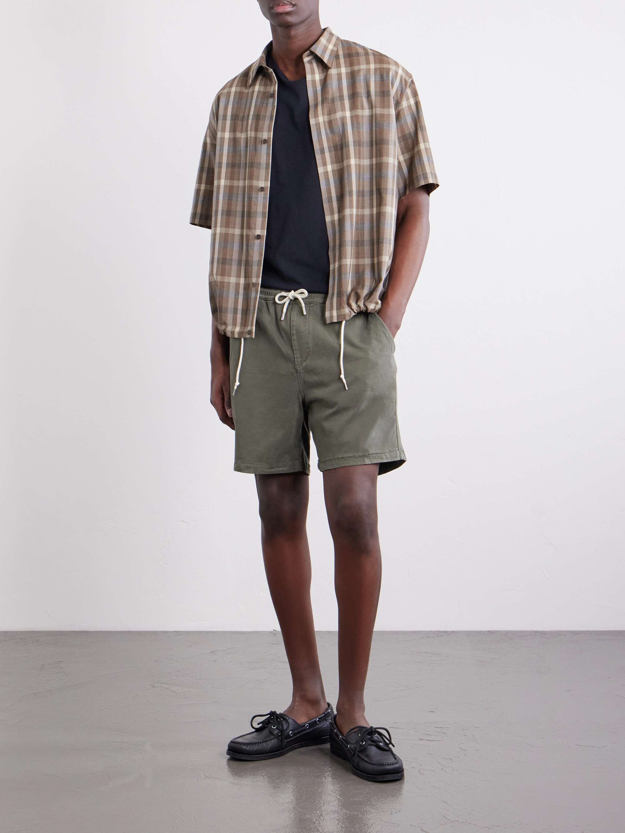 NN07 Gregor Straight-Leg TENCEL™ Lyocell and LENZING™ ECOVERO™-Blend Twill Drawstring Shorts