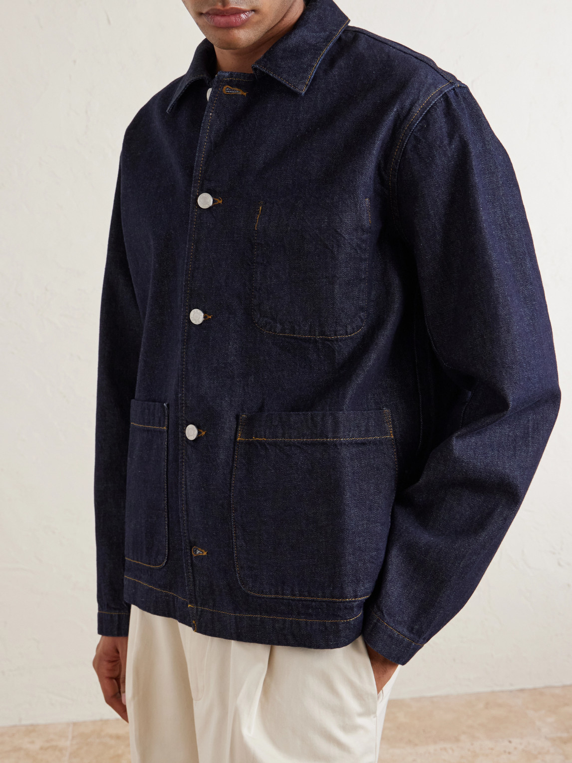  Nn07 - Morgan 1843 Denim Overshirt - Men - Blue - S 