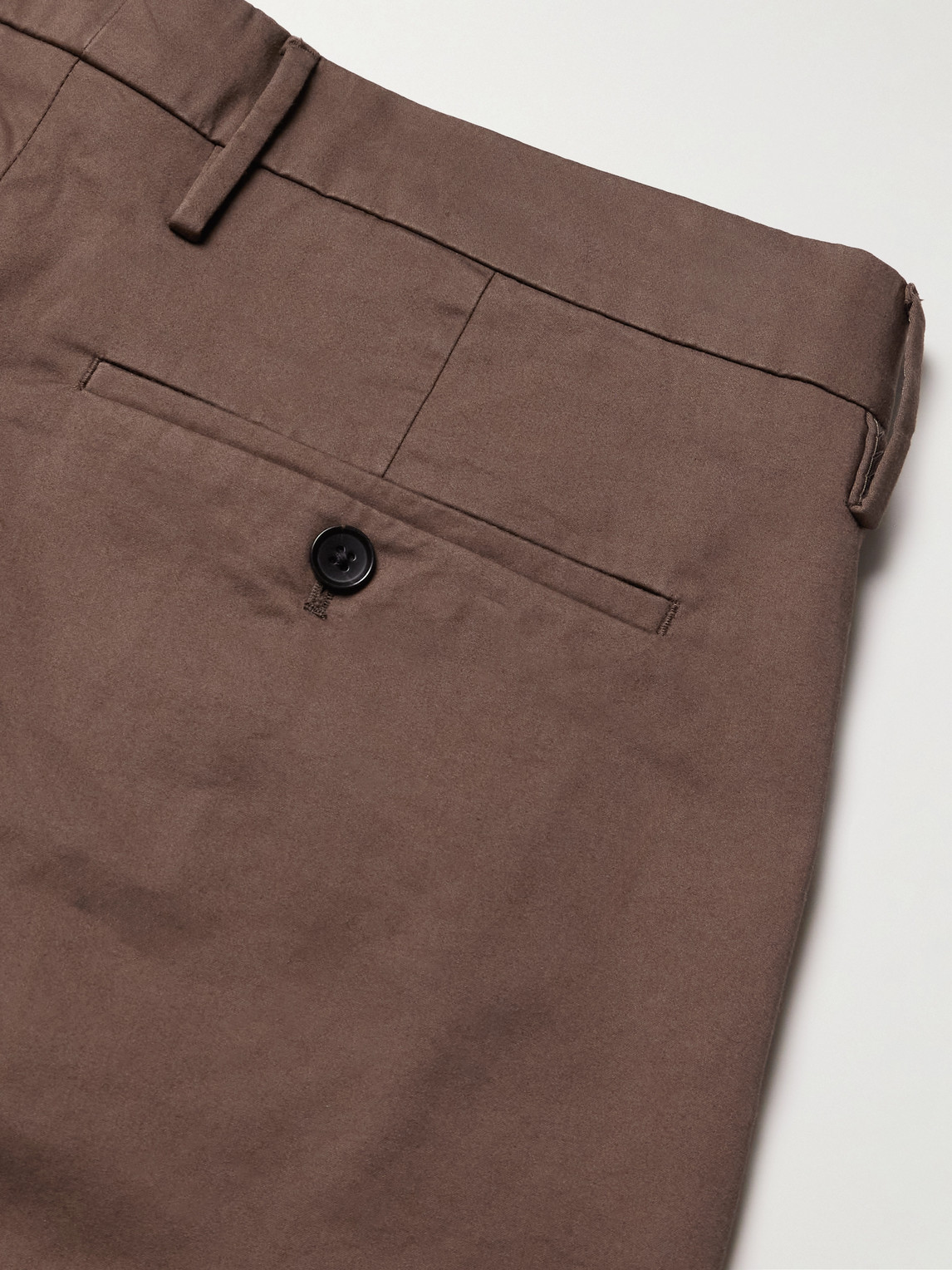 Bill 1804 Straight-Leg Organic Cotton-Blend Trousers