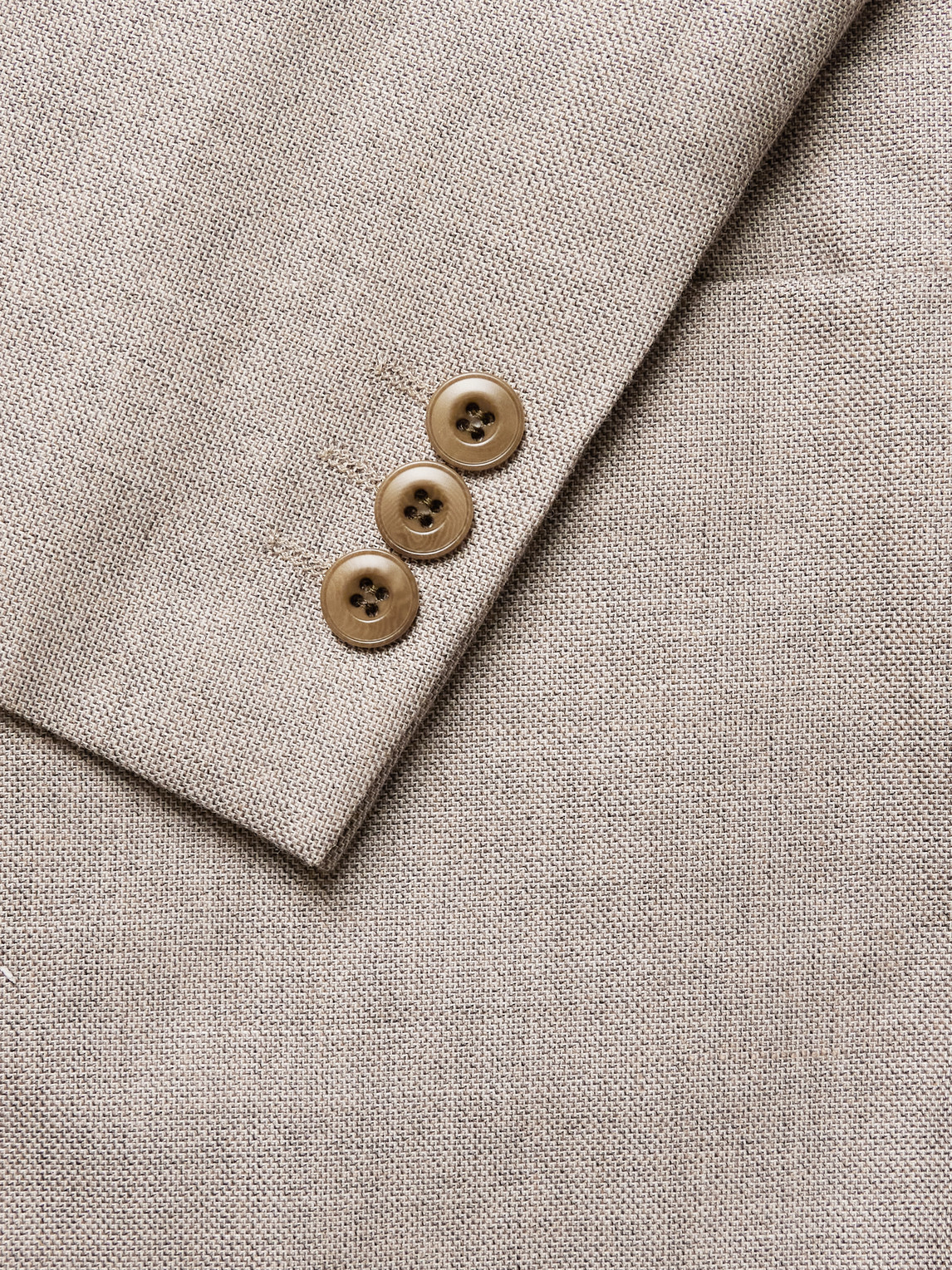 Jordin 10027 Double-Breasted Linen And Wool-Blend Suit Jacket
