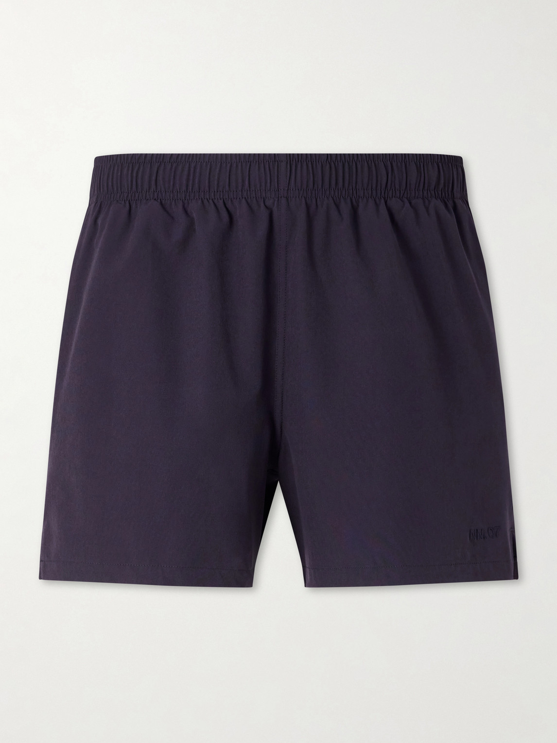 Nn07 Holiday 10039 Straight-leg Short-length Recycled-shell Swim Shorts In Blue