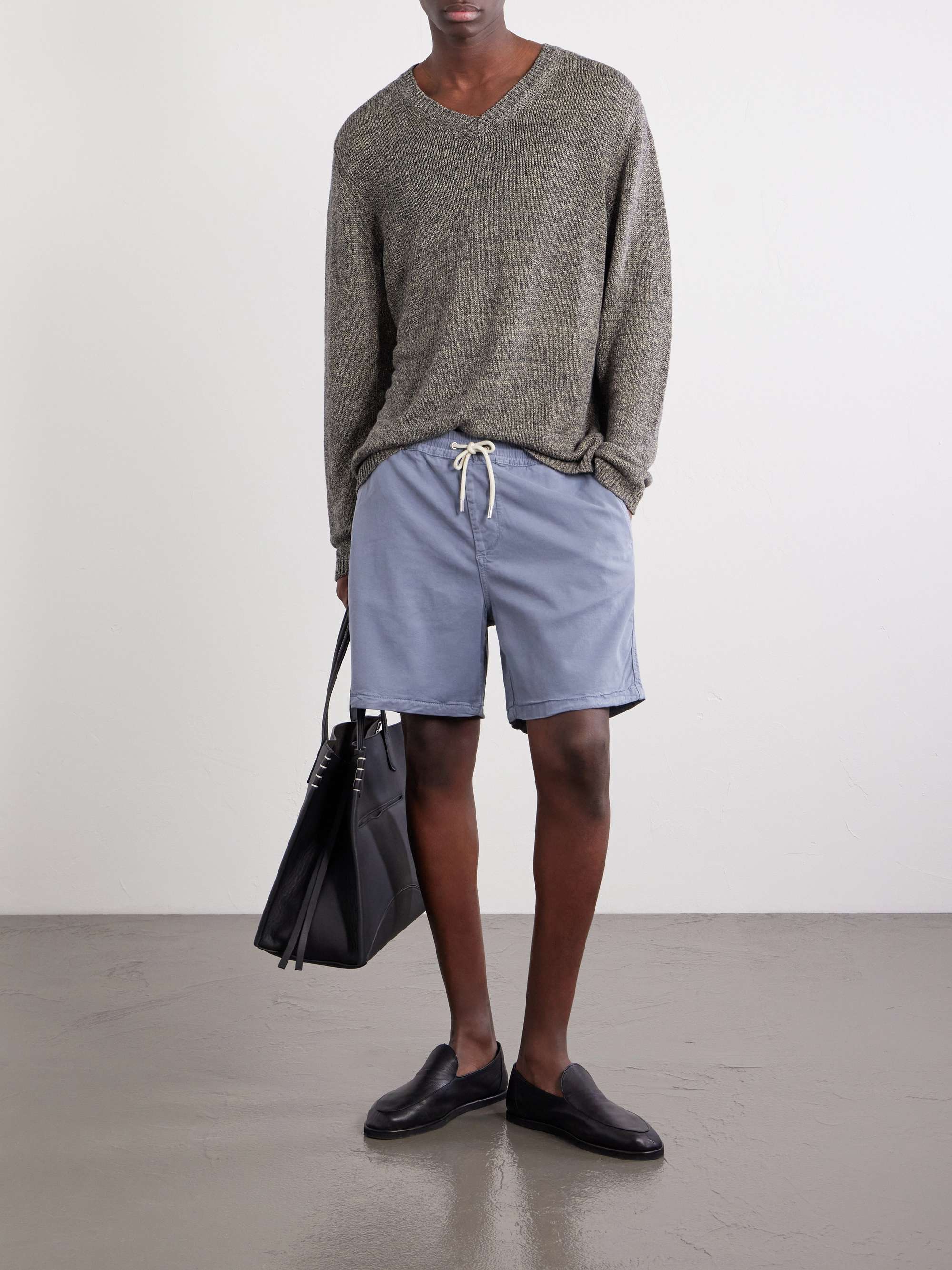 NN07 Gregor Straight-Leg TENCEL™ Lyocell and LENZING™ ECOVERO™-Blend Twill Drawstring Shorts