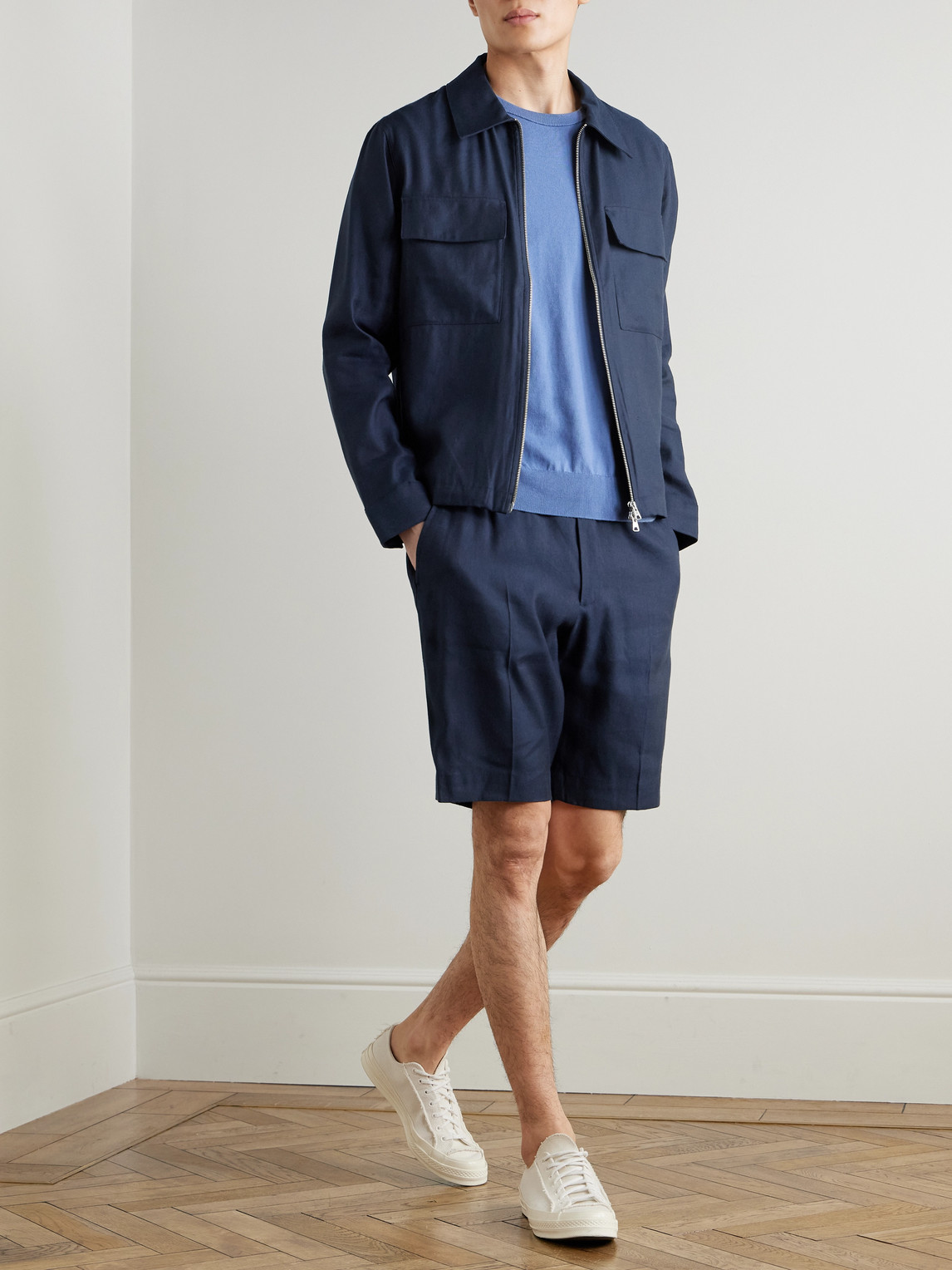Alban 1808 Lenzing™ Ecovero™ And Linen-Blend Jacket