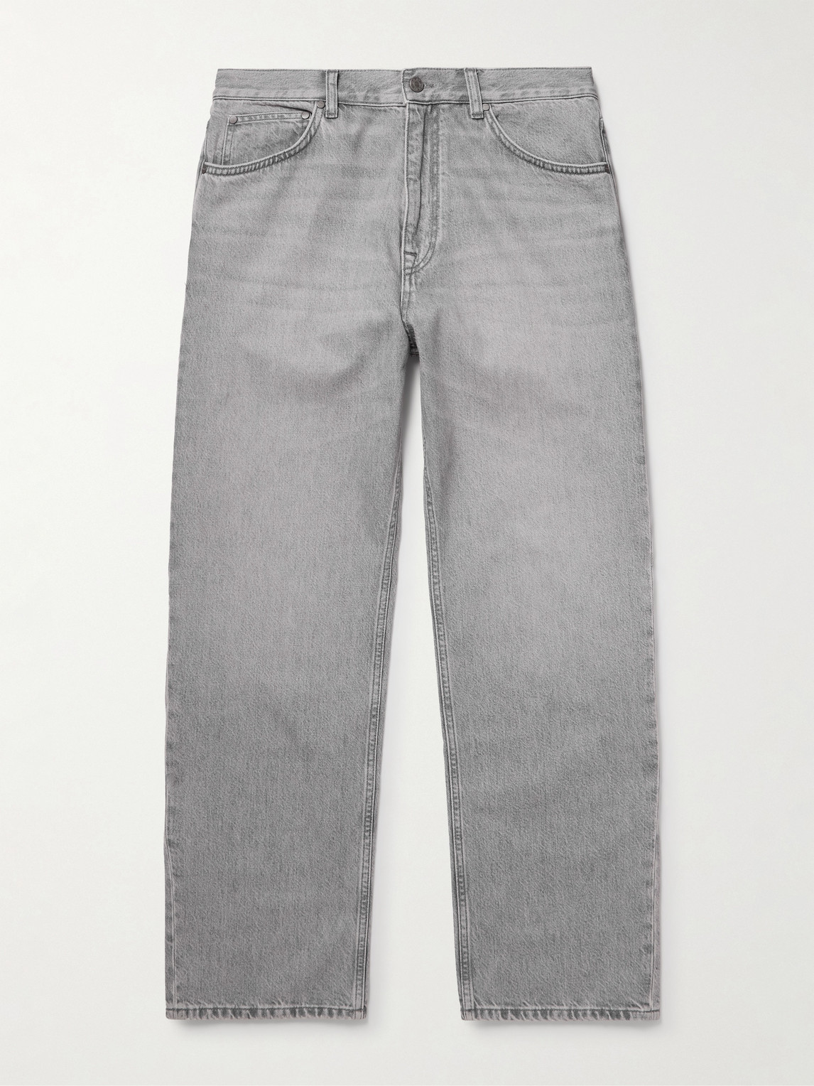 Nn07 Otis 10034 Straight-leg Organic Jeans In Gray