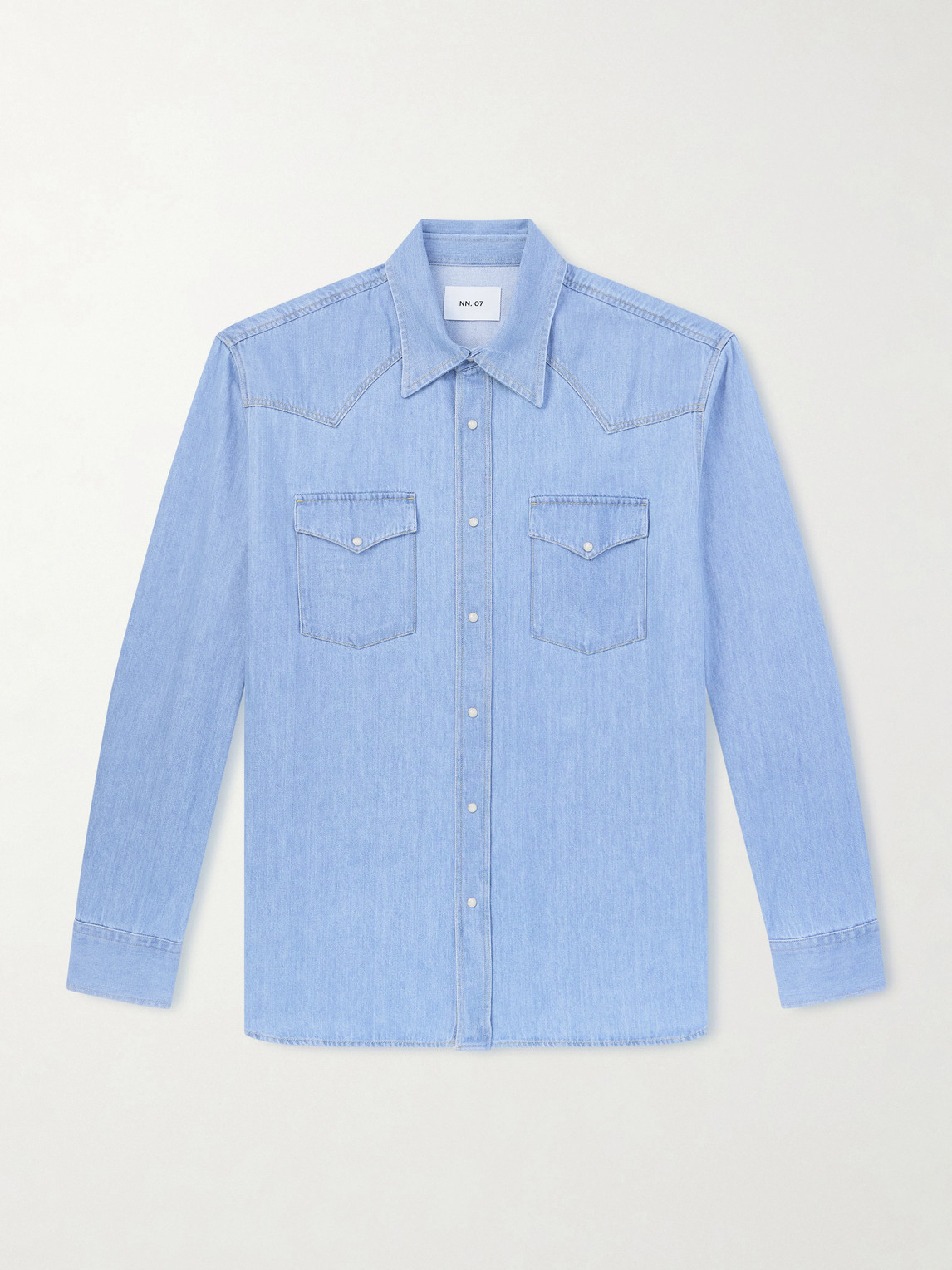 NN07 Ricky 50015 Denim Western Shirt - Men