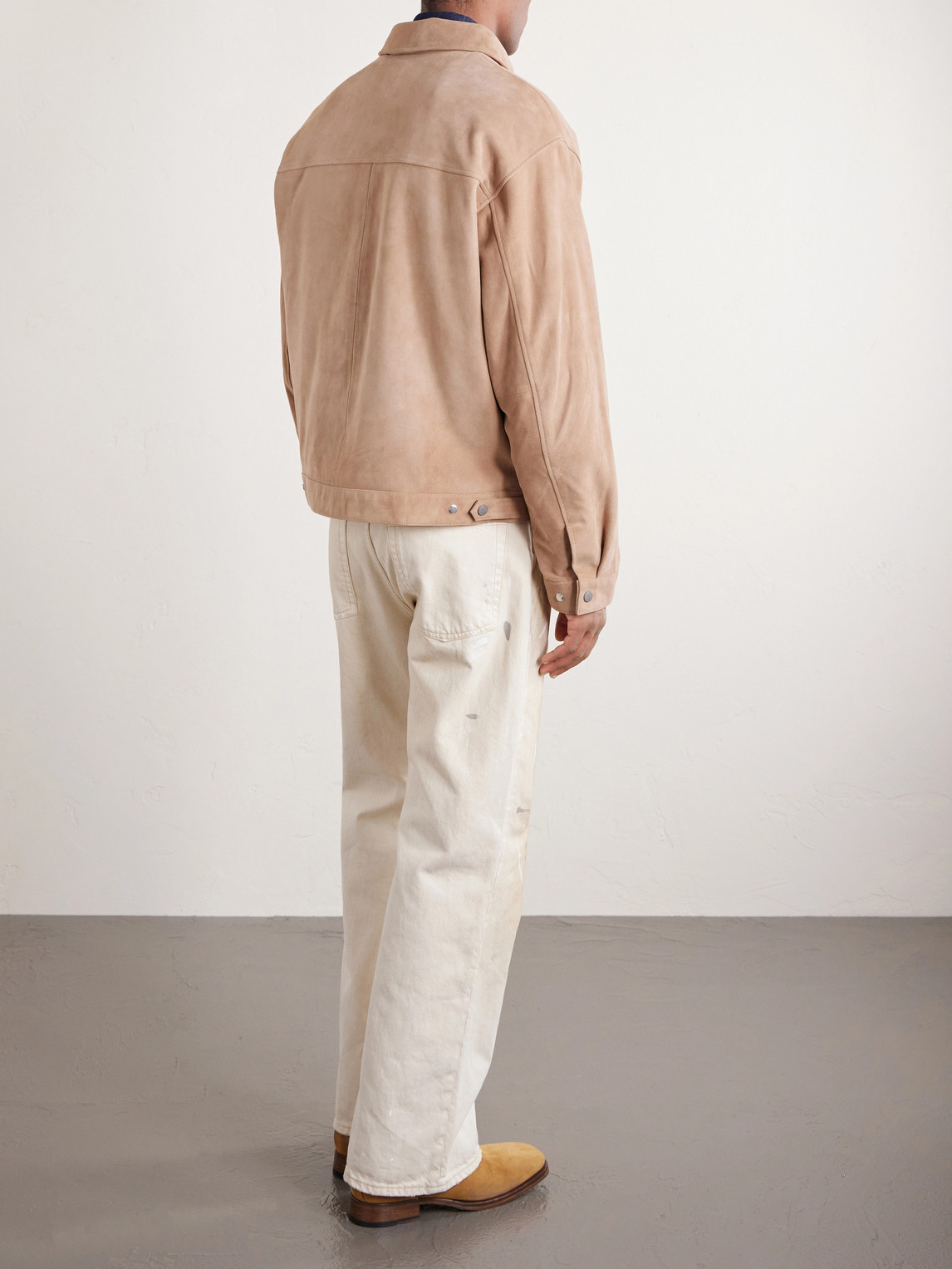  Nn07 - Petrus 80030 Suede Jacket - Men - Neutrals - S 