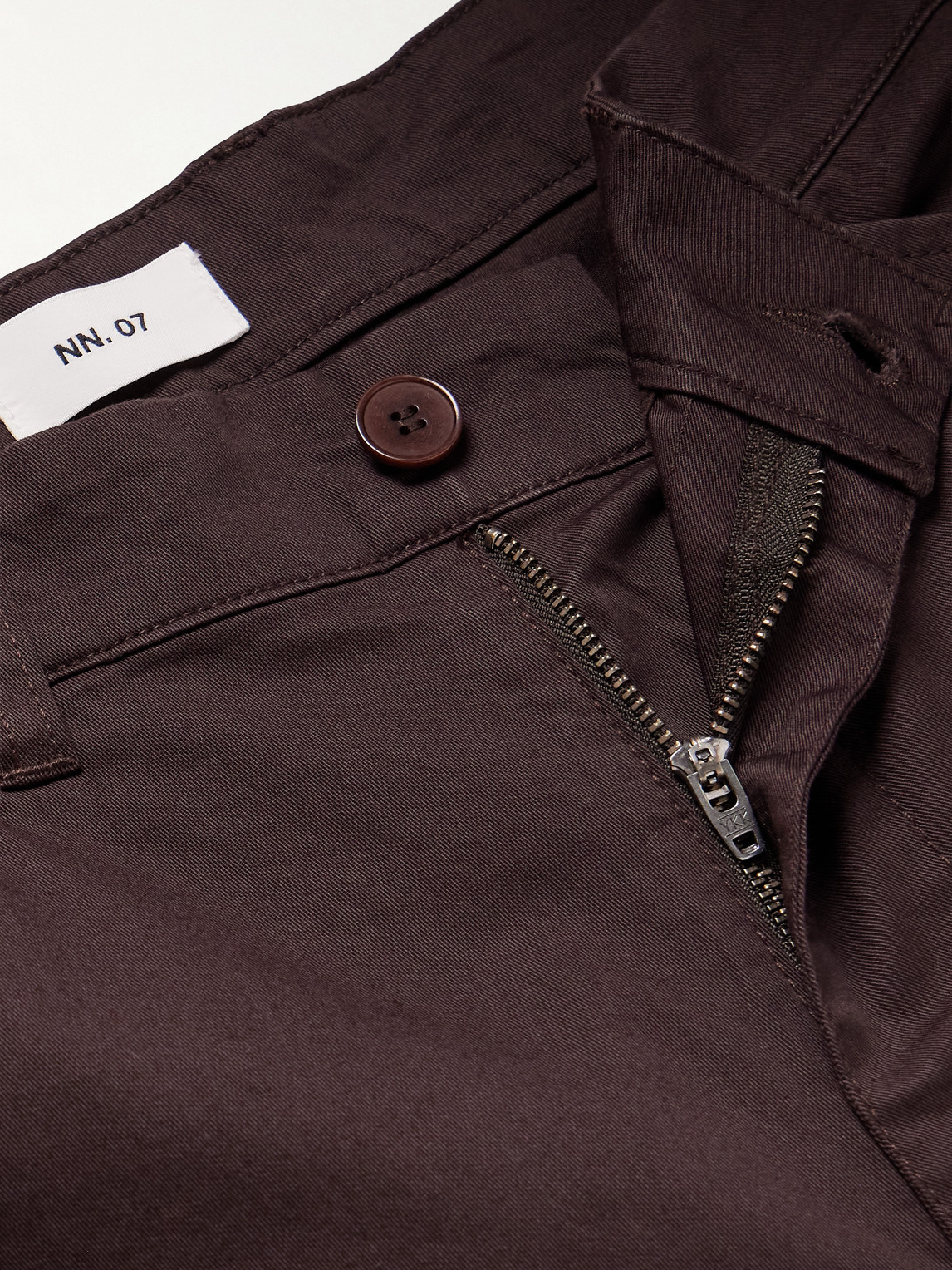 Mylo 10021 Straight-Leg Organic Cotton-Blend Twill Trousers