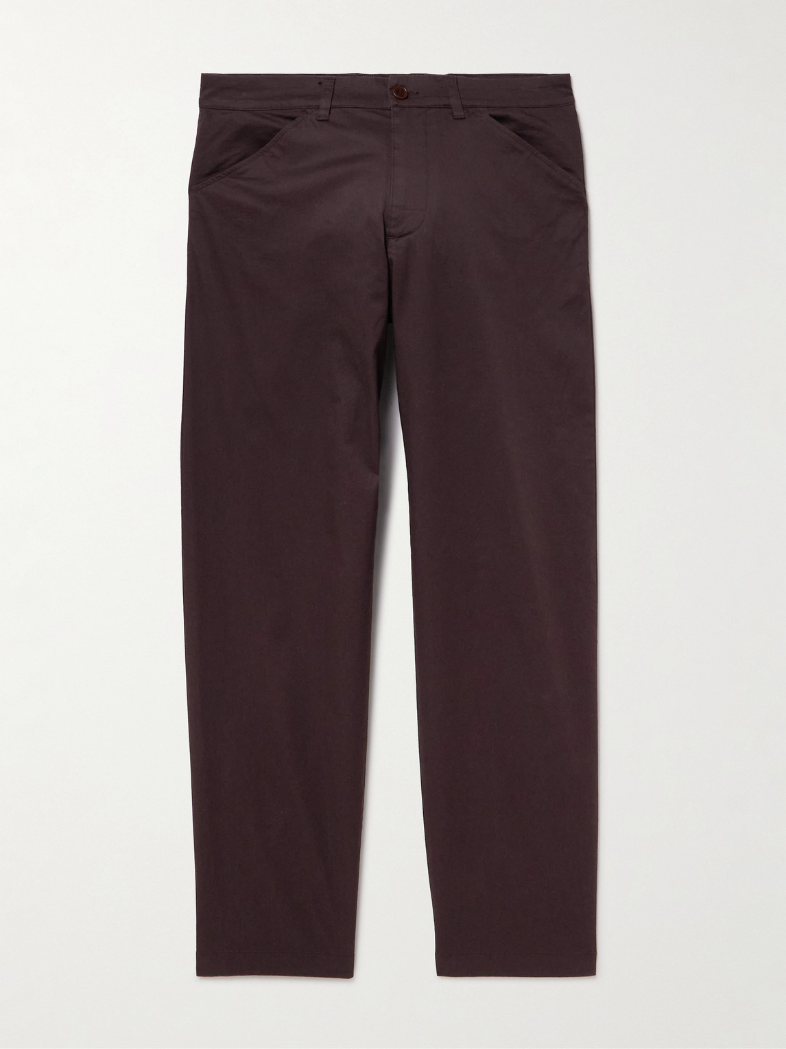 NN07 Mylo 10021 Straight-Leg Organic Cotton-Blend Twill Trousers UK/US 32