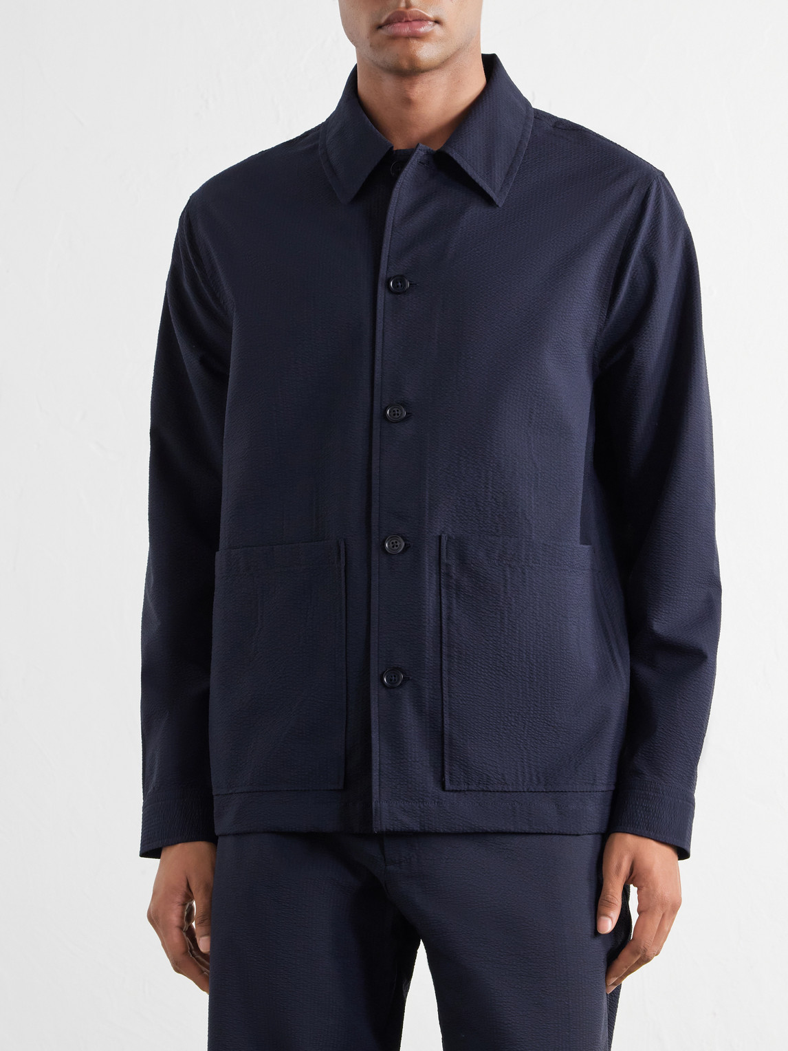 Blaze 10038 Ribbed Woven Overshirt