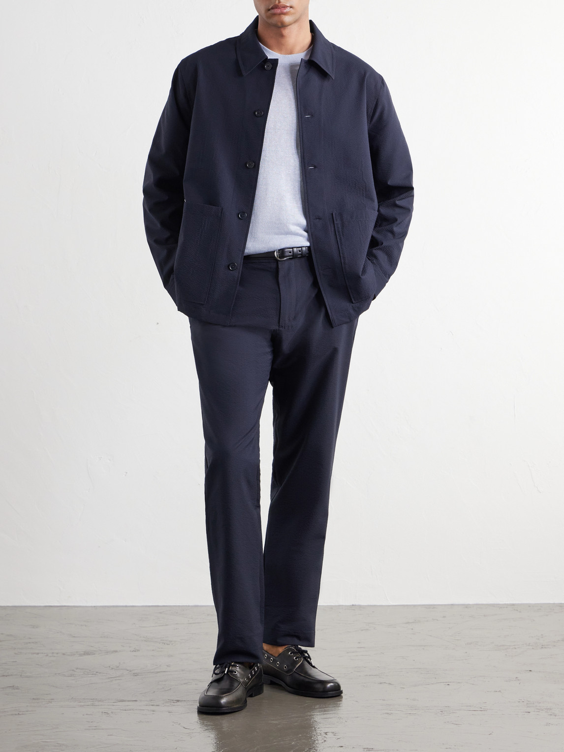 Blaze 10038 Ribbed Woven Overshirt