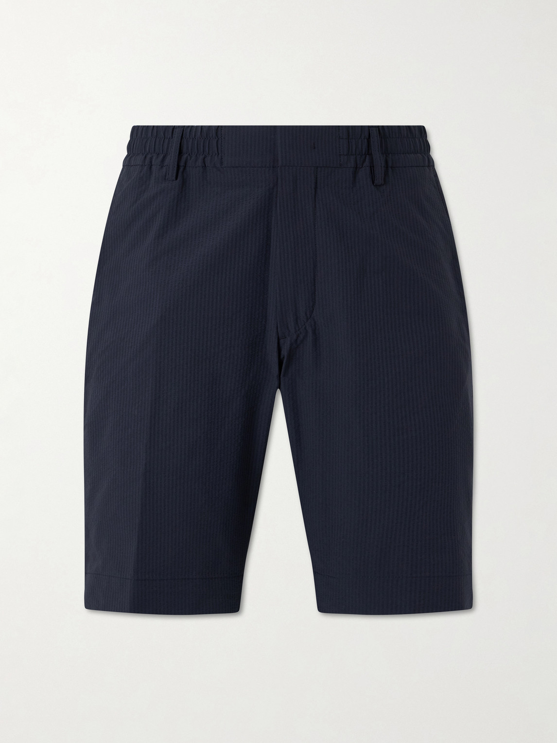 NN07 Billie Straight-Leg Striped Seersucker Shorts - Men