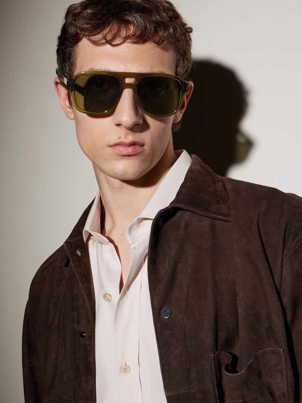 Aviator-Style Silver-Tone and Acetate Sunglasses — 2
