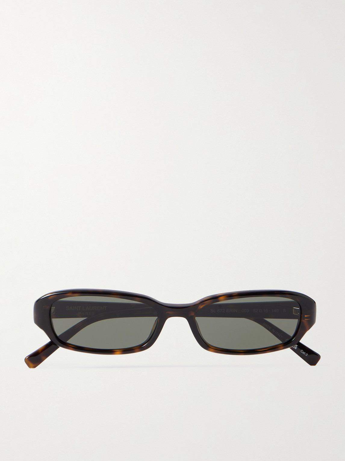 Saint Laurent Panthos Oval-Frame Tortoiseshell Acetate Sunglasses - Men