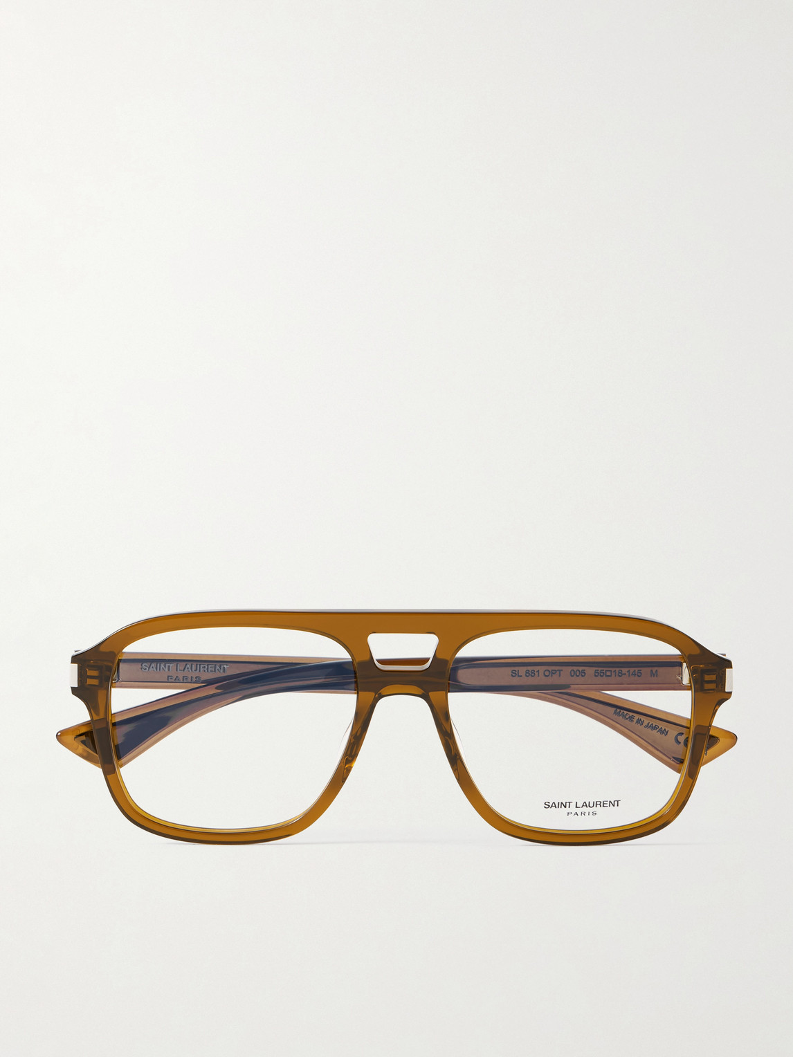 Saint Laurent Aviator-Style Acetate Optical Glasses - Men