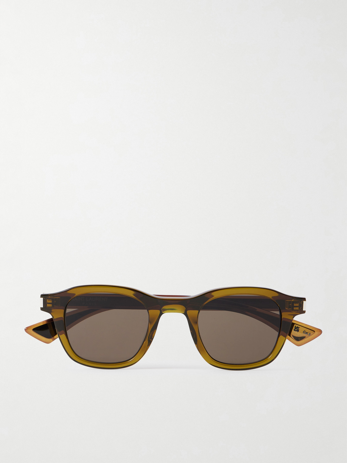 Saint Laurent Round-Frame Acetate Sunglasses - Men