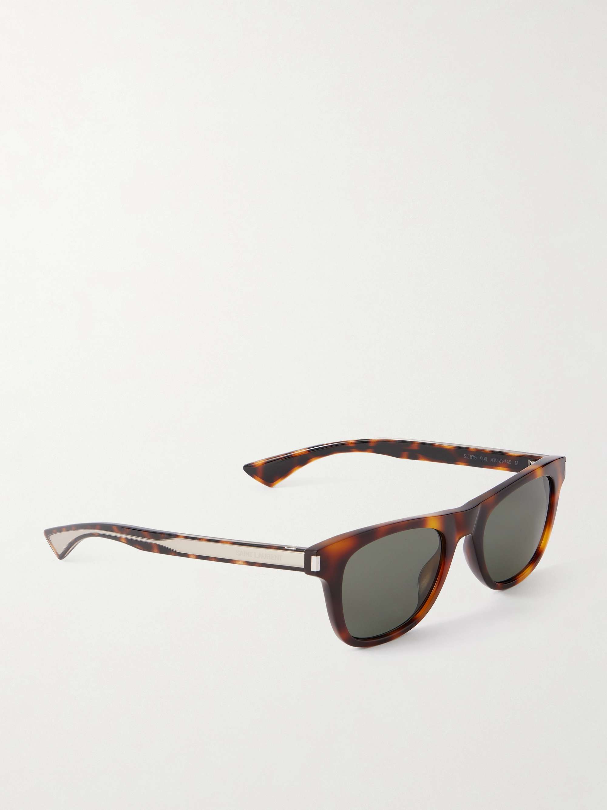 SAINT LAURENT EYEWEAR Square-Frame Tortoiseshell Acetate