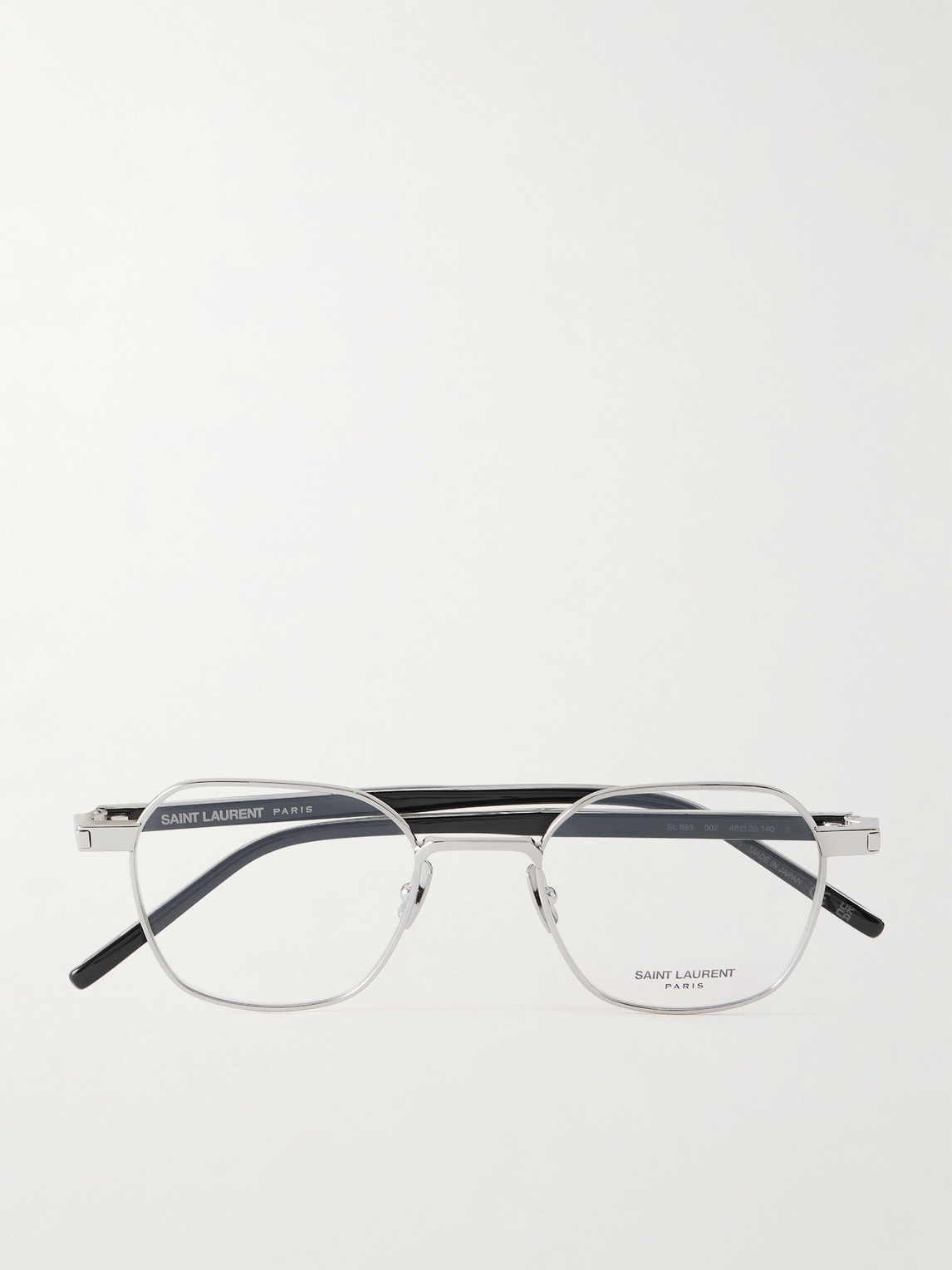 Saint Laurent Round-Frame Silver-Tone Optical Glasses - Men