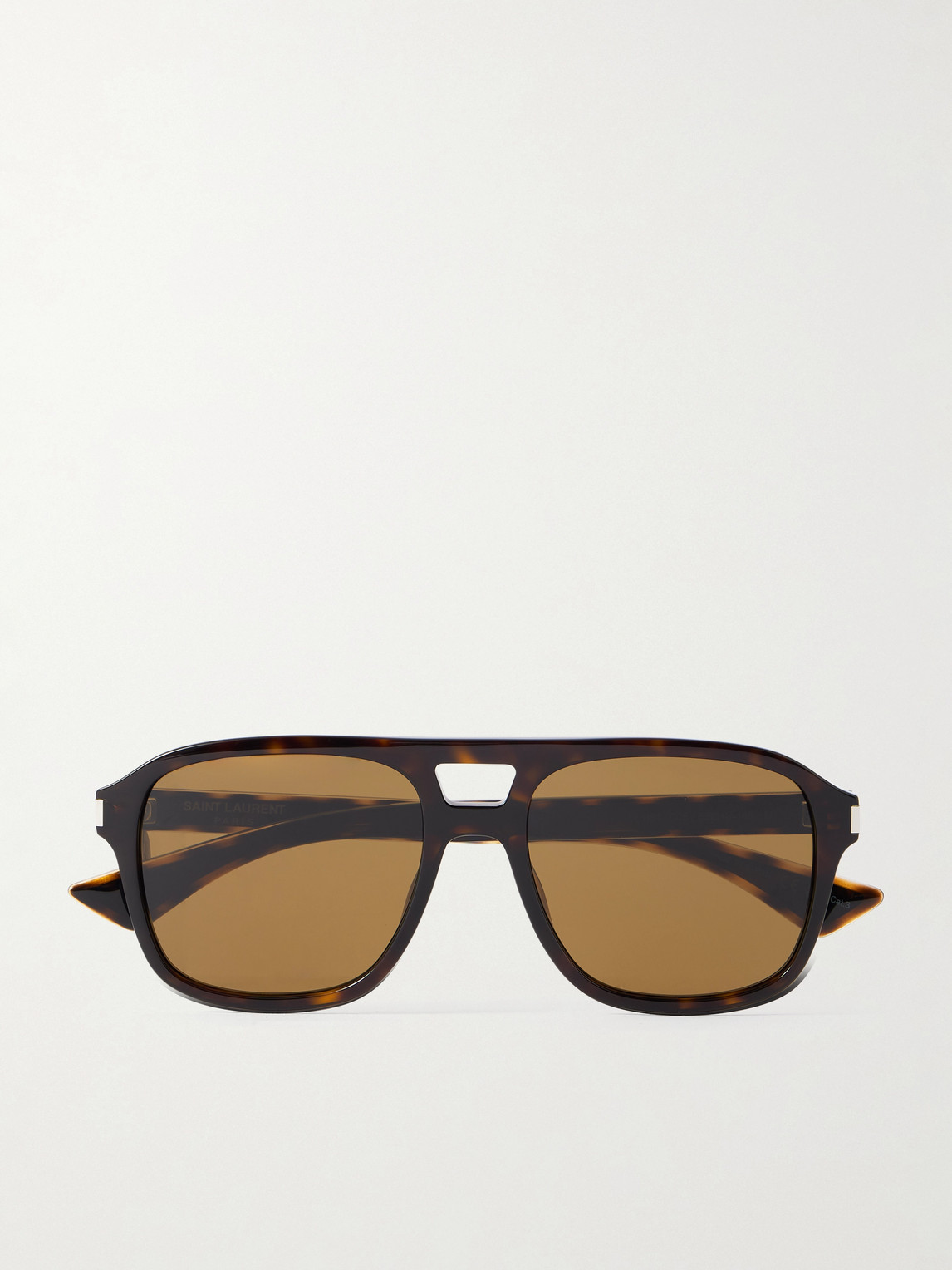 Saint Laurent Aviator-Style Tortoiseshell Acetate Sunglasses - Men