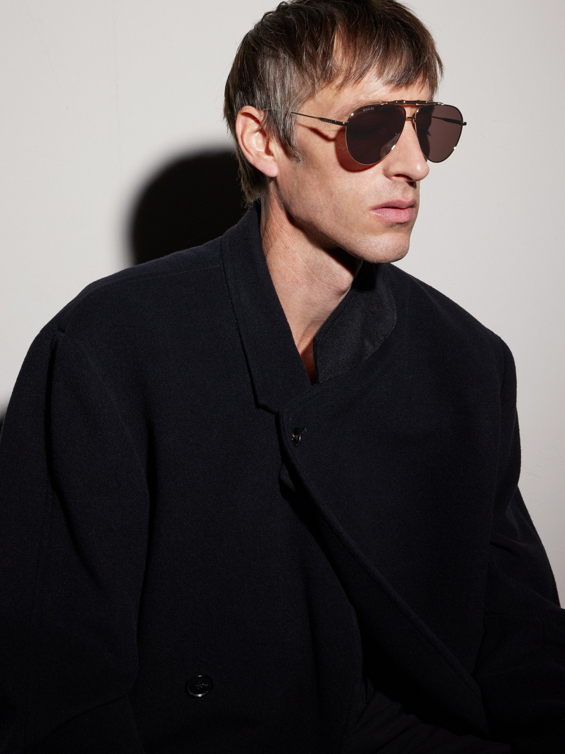 Bamboo Aviator-Style Gold-Tone Sunglasses — 2