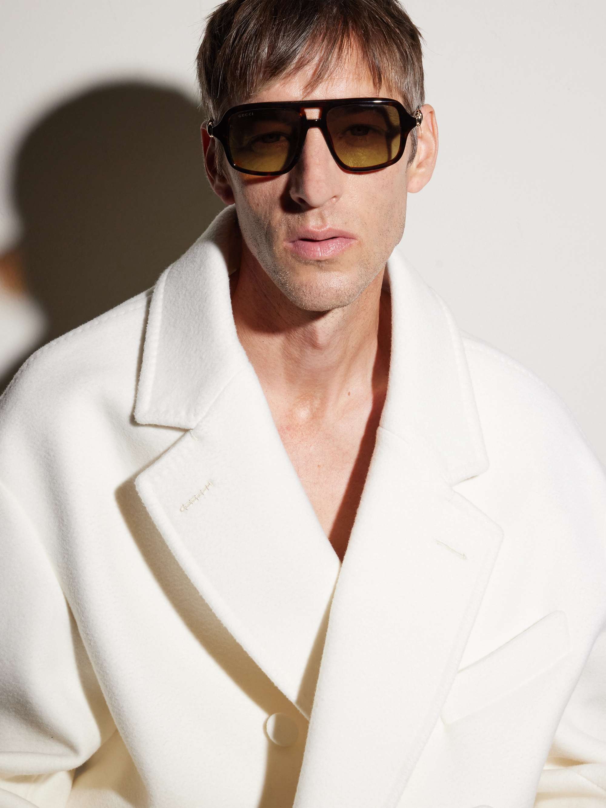 GUCCI EYEWEAR Aviator-Style Horsebit-Embellished Tortoiseshell